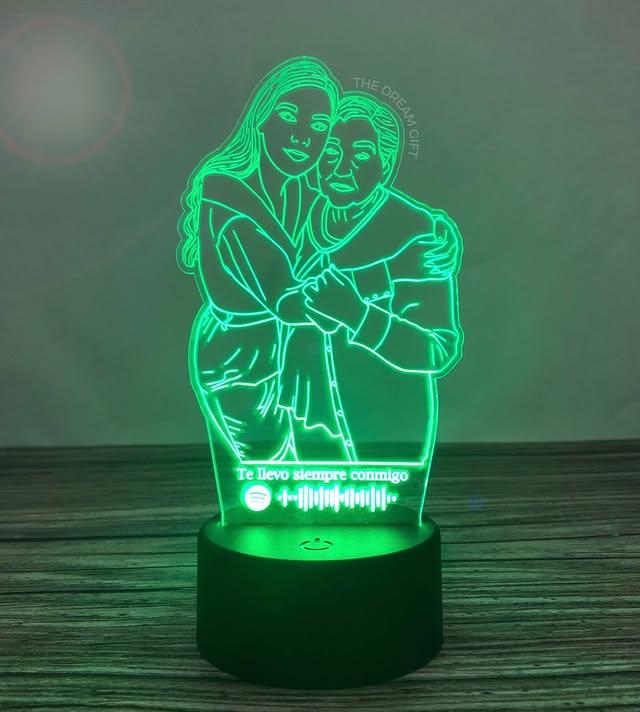 Lámpara acrílica LED personalizada